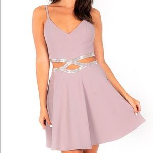 Speechless Juniors' Embellished Infinity-Waist Fit & Flare Dress